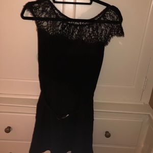 Black dress with lace at the top